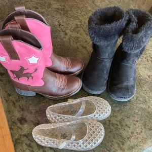 Toddler Girls Boot Lot Size 9